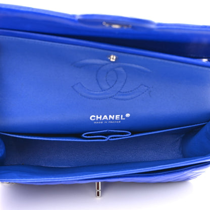 Chanel Lambskin Quilted Medium Double Flap Blue 5 of 12