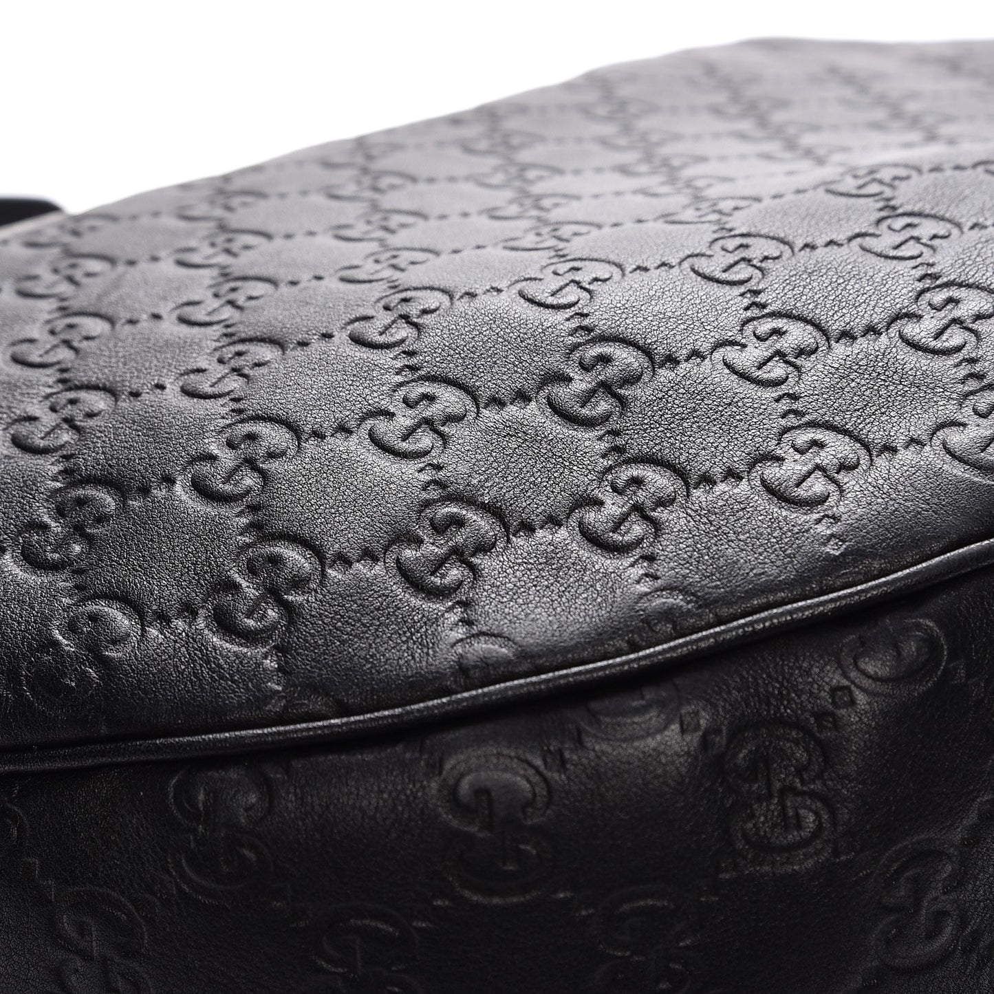 Guccissima Large GG Twins Hobo Black