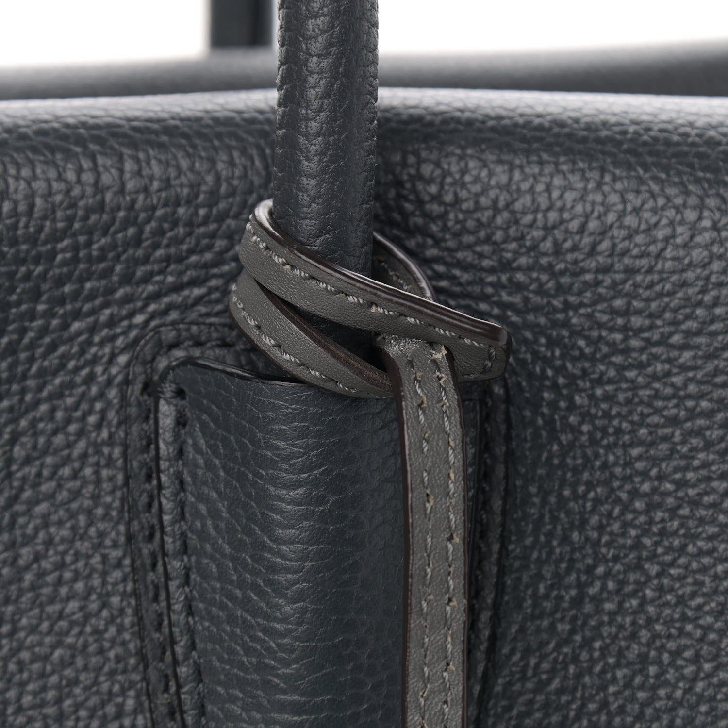 MCM Grained Calfskin Medium Milla Tote Phantom Grey 11 of 11