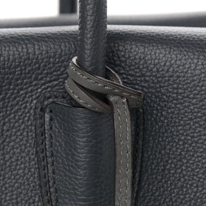 MCM Grained Calfskin Medium Milla Tote Phantom Grey 11 of 11