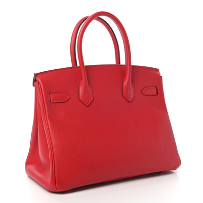 Hermes Epsom Birkin 30 Rouge Casaque 4 of 32