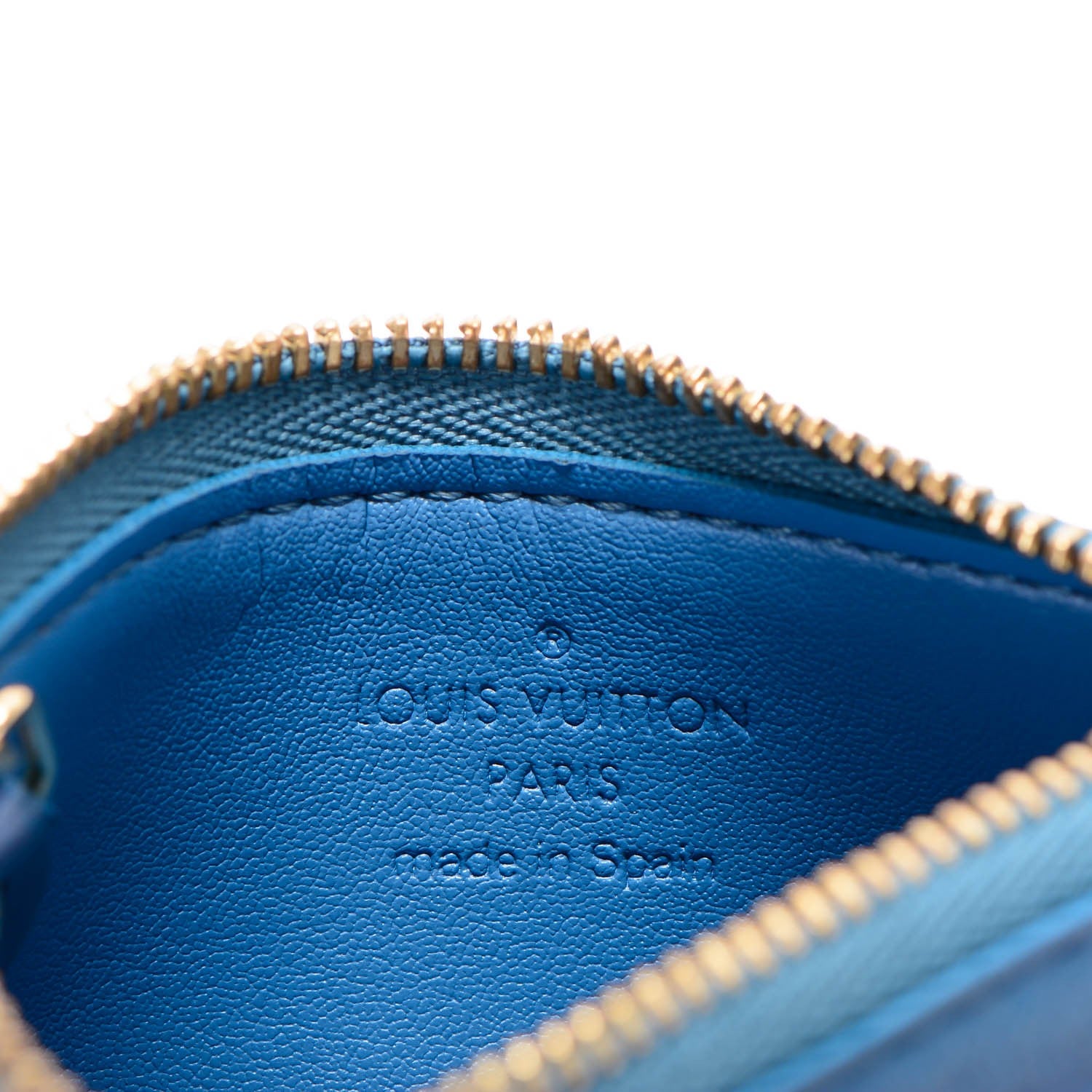 Louis Vuitton Suhali Key Pouch Blue 6 of 6