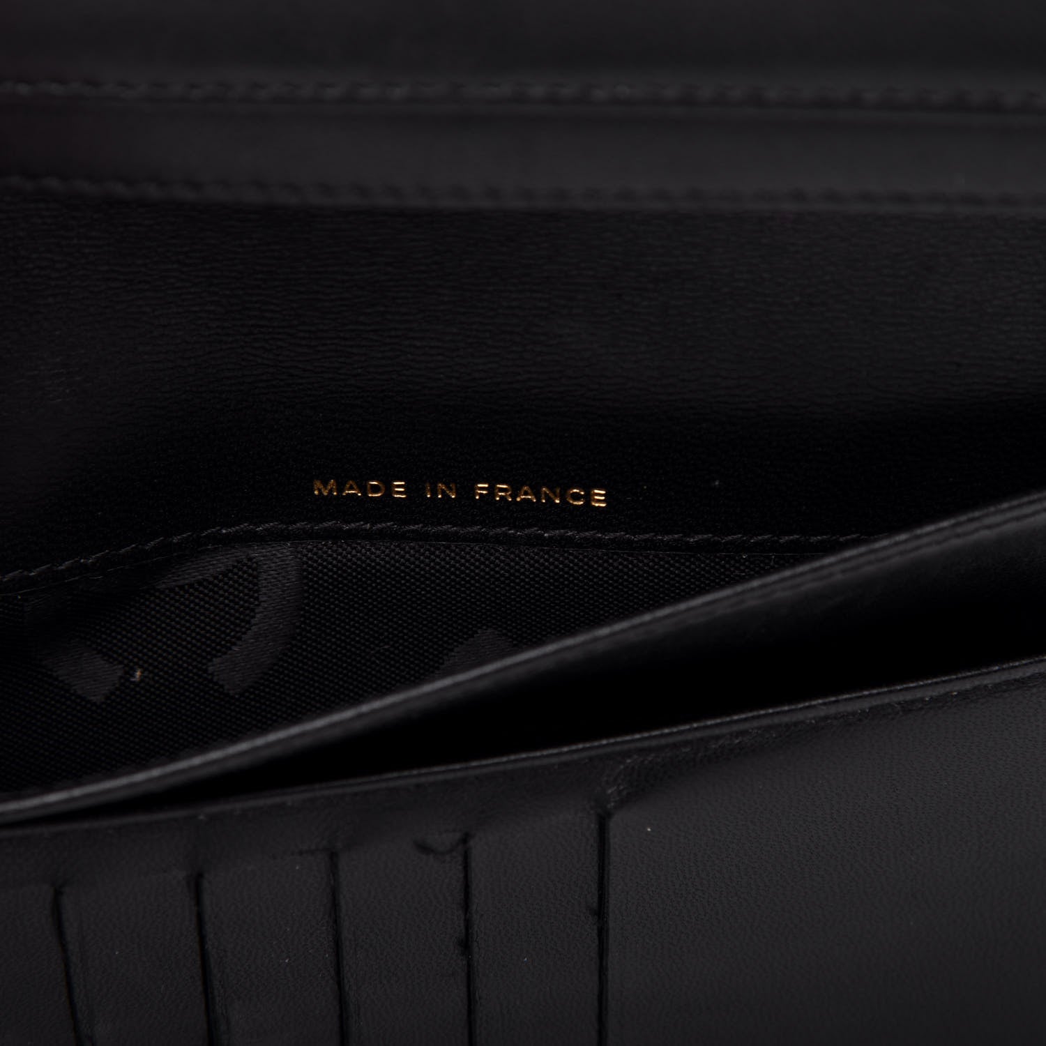 Chanel Caviar Timeless CC Yen Wallet Black 7 of 9