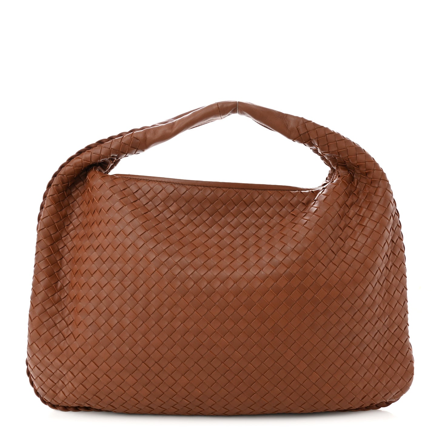 Nappa Intrecciato Large Veneta Hobo Tea