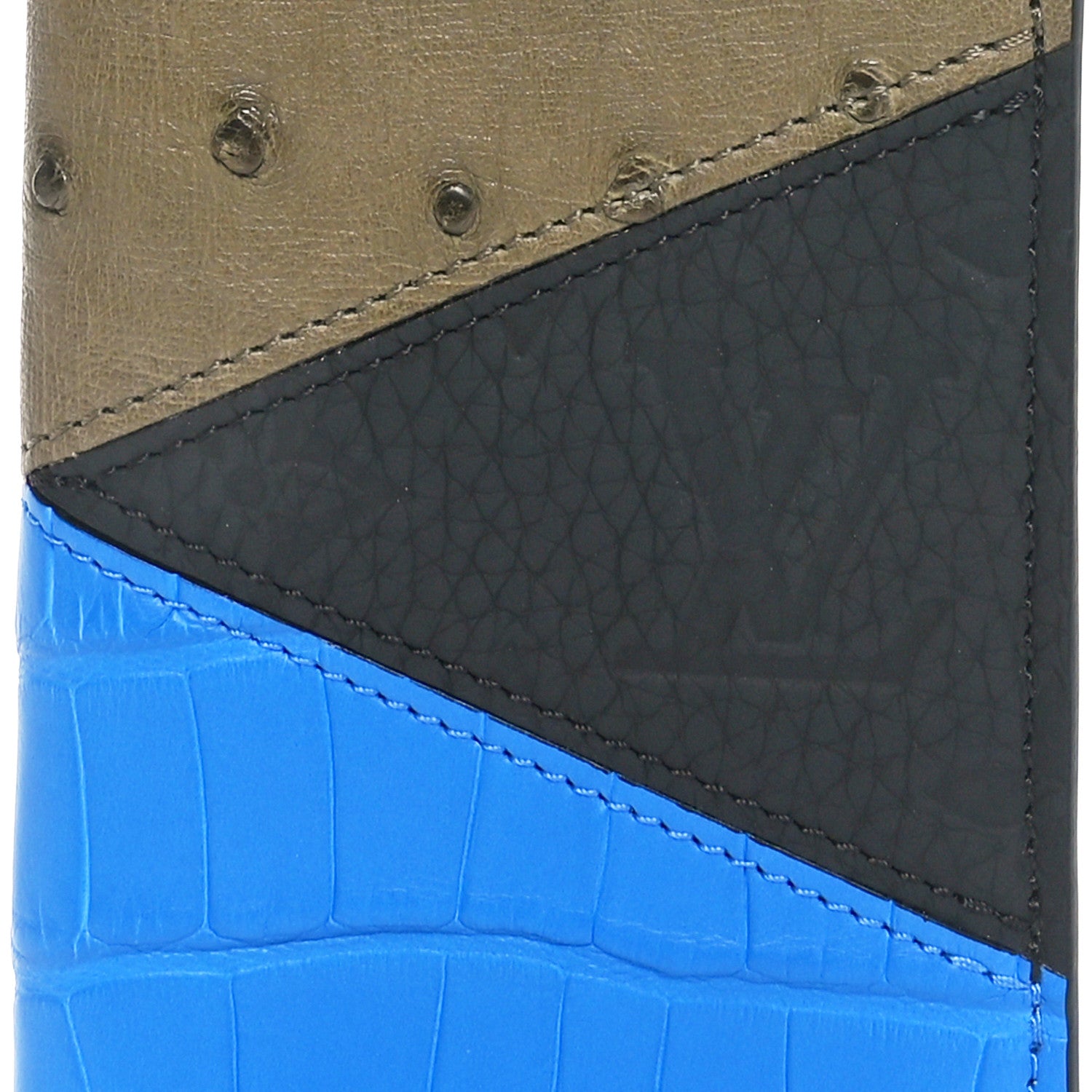 Louis Vuitton Ostrich Crocodile Pocket Organizer Blue Brown 8 of 8