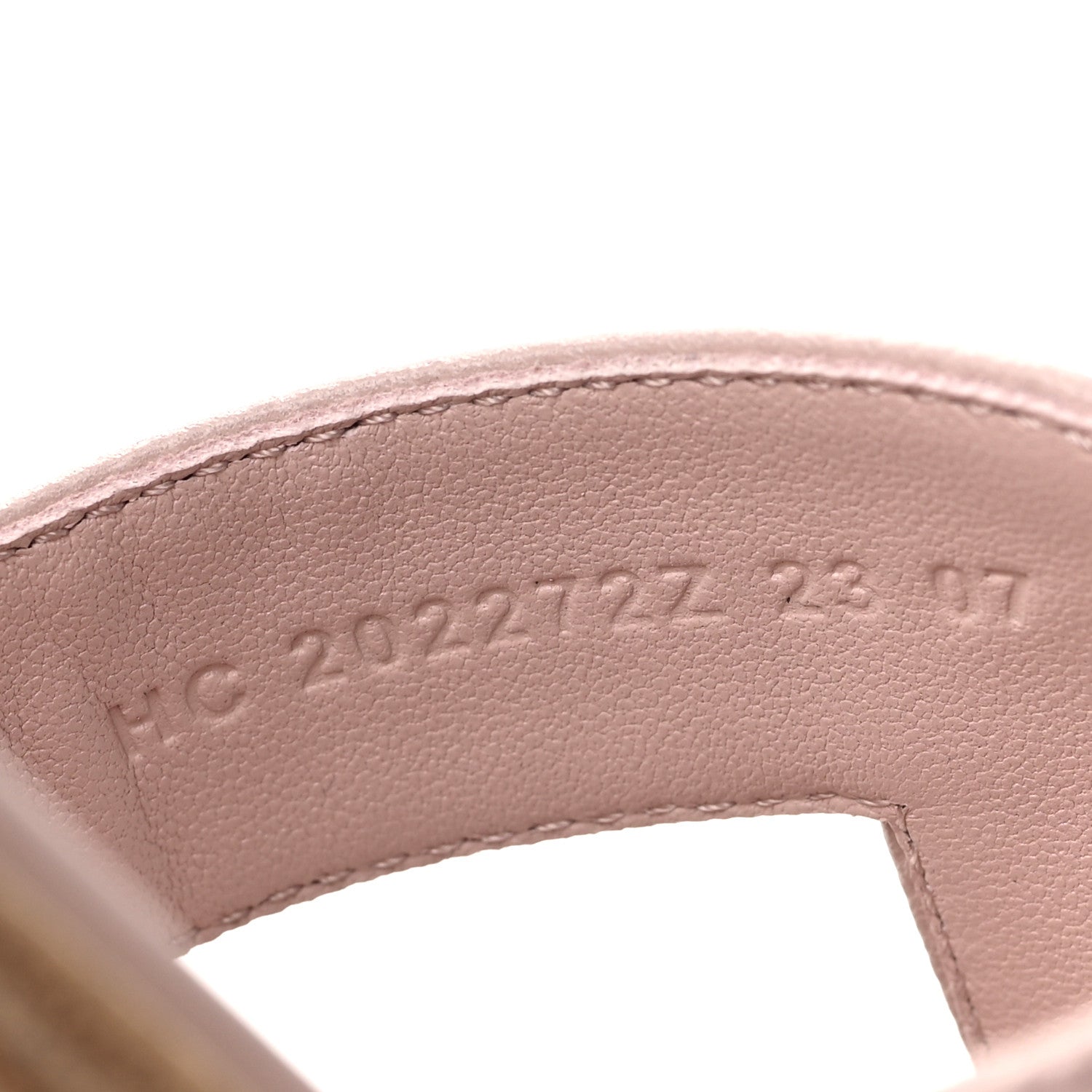 Hermes Epsom Oran Sandals 39 Rose Pale 8 of 9