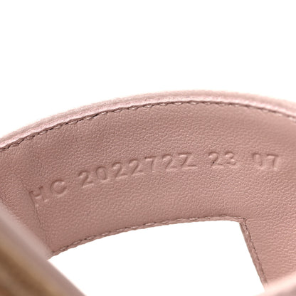 Hermes Epsom Oran Sandals 39 Rose Pale 8 of 9