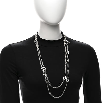 Hermes Sterling Silver Farandole Necklace 160 2 of 6