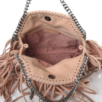 Stella McCartney Shaggy Deer Fringe Tiny Falabella Tote Powder 5 of 7