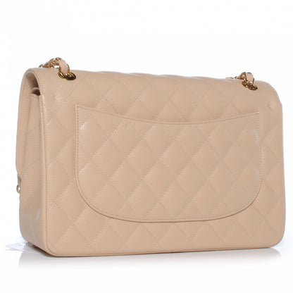 Chanel Caviar Jumbo Double Flap Beige Clair 3 of 8