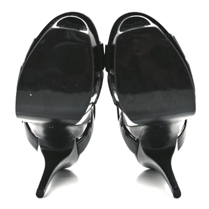 Saint Laurent Patent Tribute 105 Platform Sandals 37 Black 5 of 9