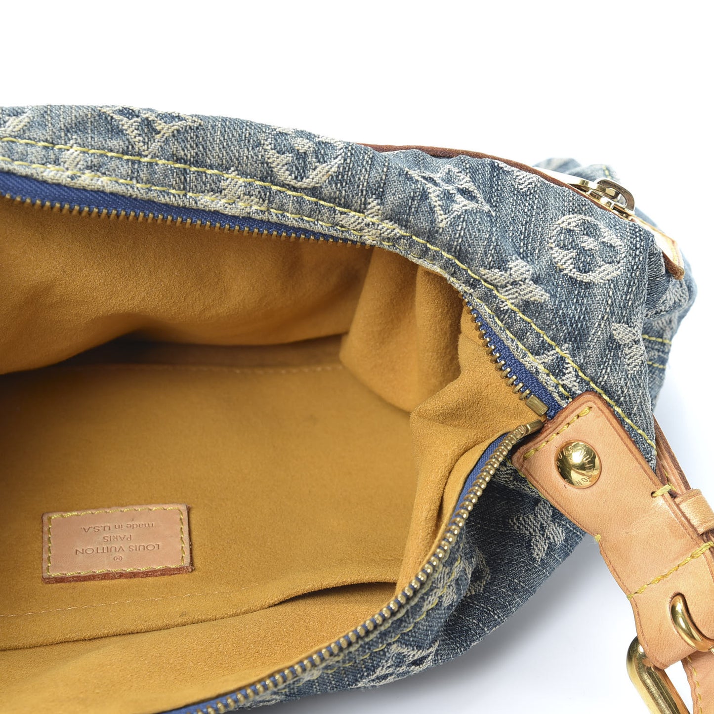 Monogram Denim Baggy PM Blue