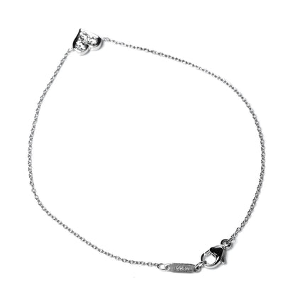 Tiffany Platinum Diamond Hearts Bracelet 3 of 6
