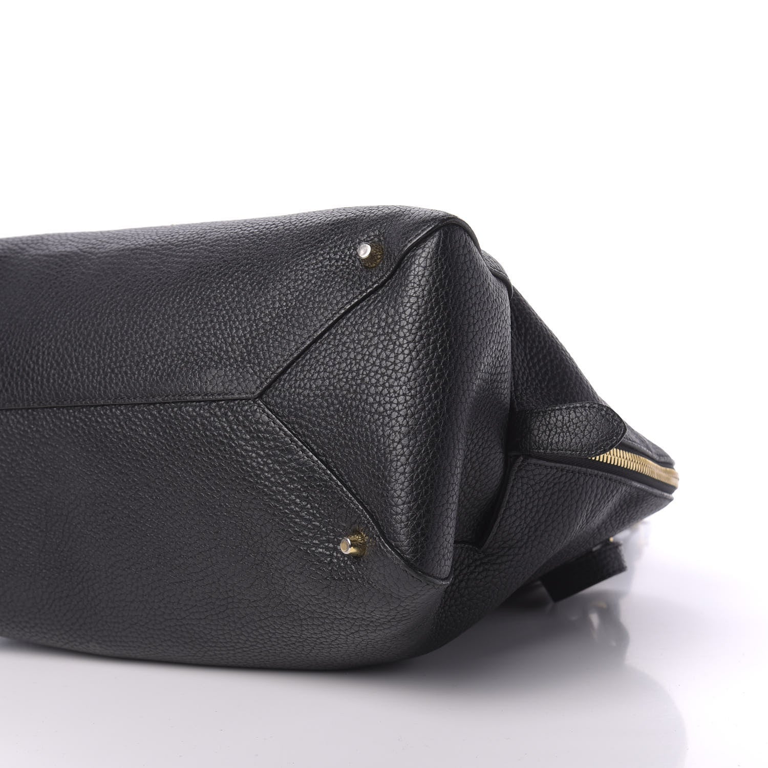 Burberry London Grainy Calfskin Medium Greenwood Bowling Bag Black 8 of 12