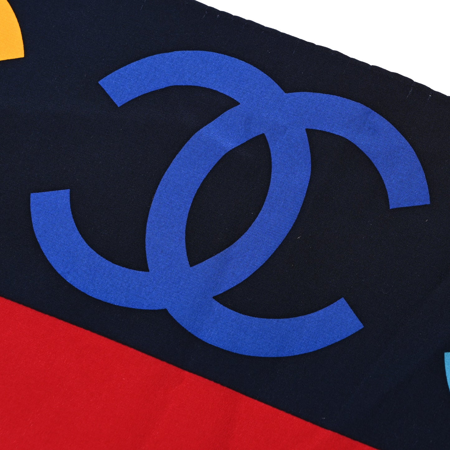Silk CC Square Scarf Multicolor