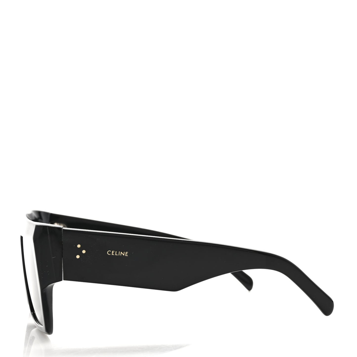 Acetate Flat Top Rectangular Sunglasses CL400921 Black