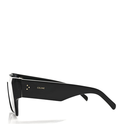 Celine Acetate Flat Top Rectangular Sunglasses CL400921 Black 3 of 7