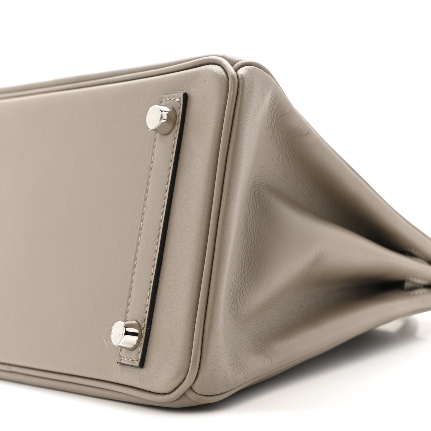 Swift Horseshoe Birkin 25 Gris Asphalte Gris Perle