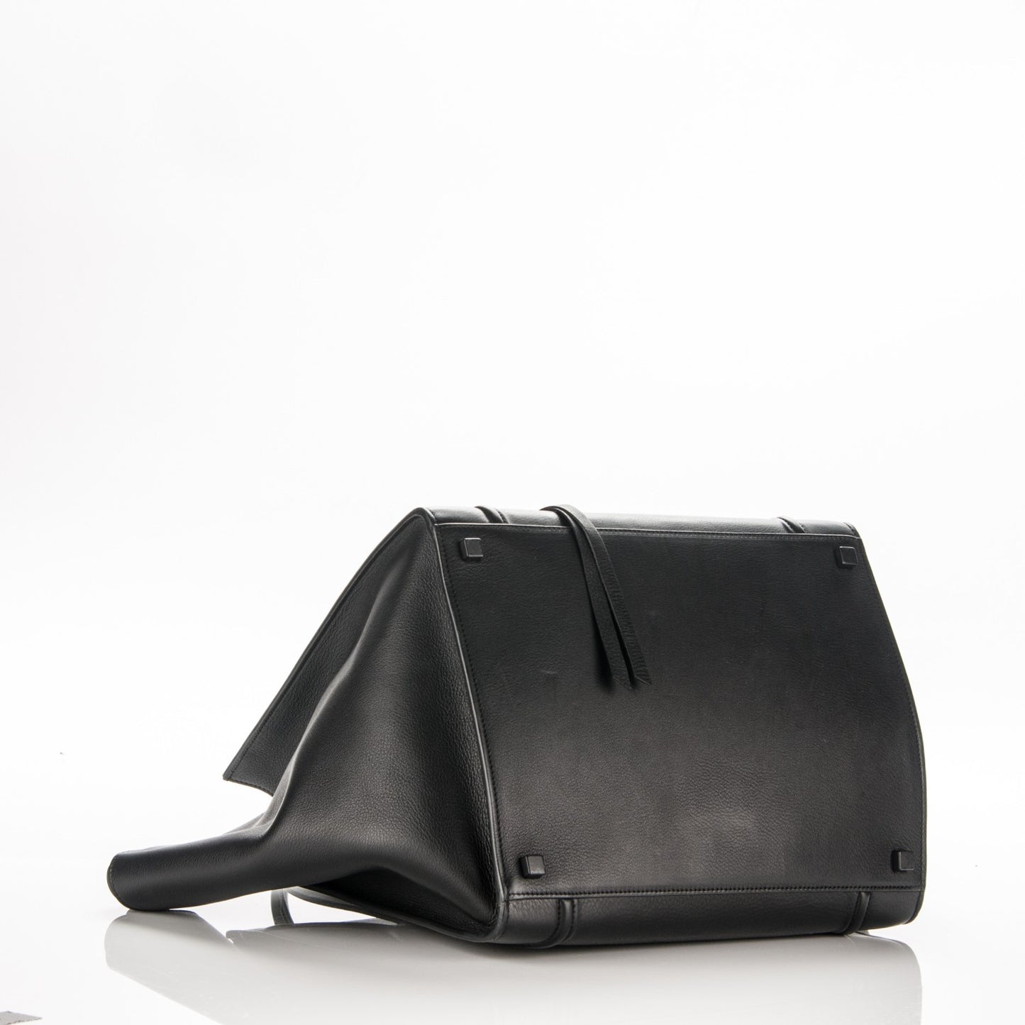 Supple Calfskin Medium Phantom Luggage Black