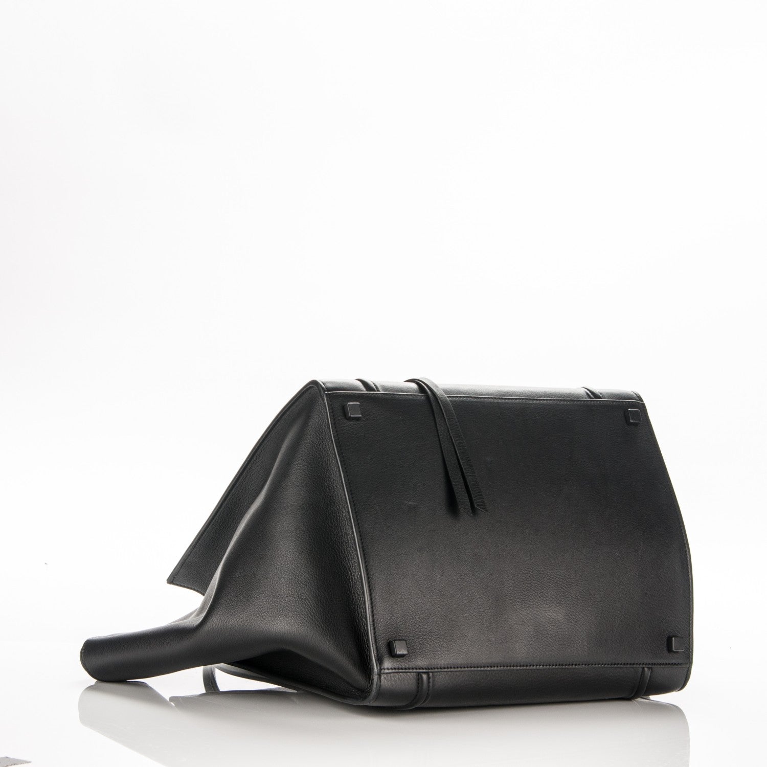 Celine Supple Calfskin Medium Phantom Luggage Black 4 of 7