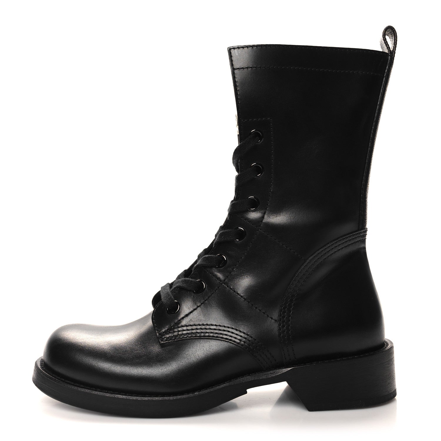 Louis Vuitton Calfskin Monogram Metropolis Flat Ranger Boots 40 Black 1 of 9