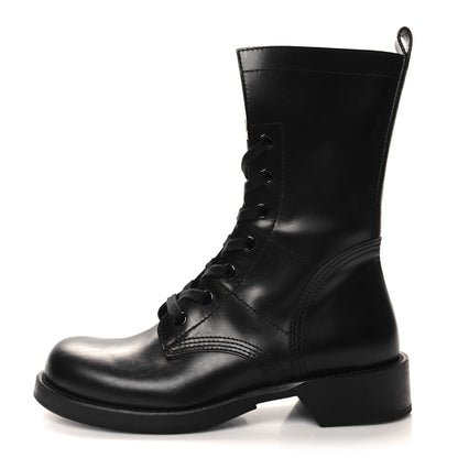 Louis Vuitton Calfskin Monogram Metropolis Flat Ranger Boots 40 Black 1 of 9