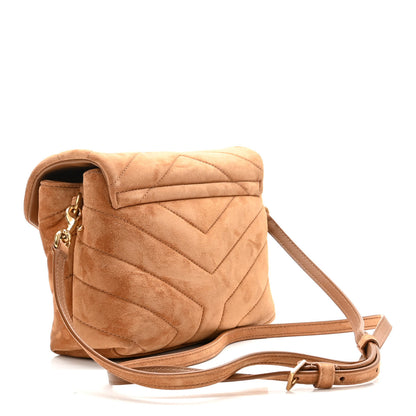 Saint Laurent Suede Toy Loulou Shoulder Bag Cinnamon 3 of 11