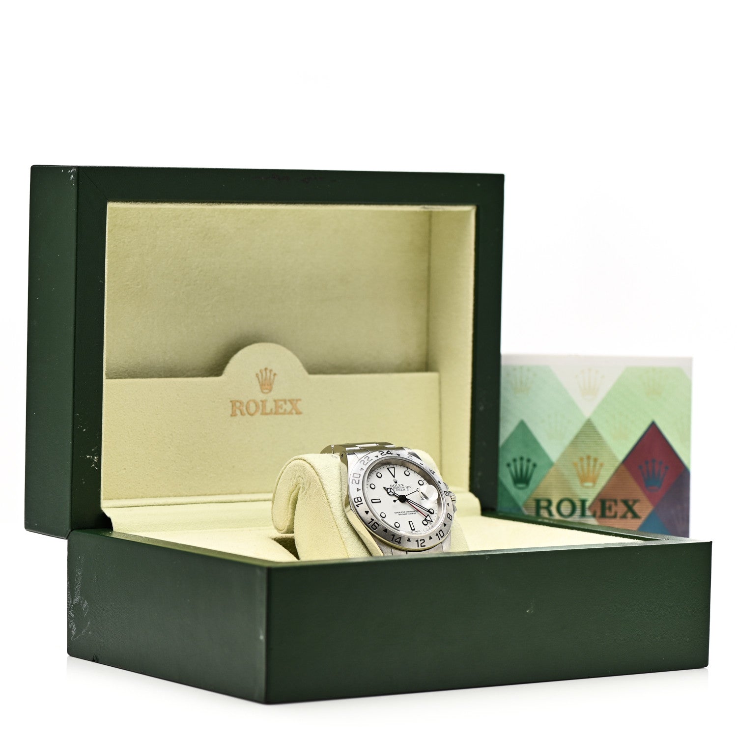 Rolex Stainless Steel 40mm Oyster Perpetual Date Explorer II Watch White 16570 5 of 5