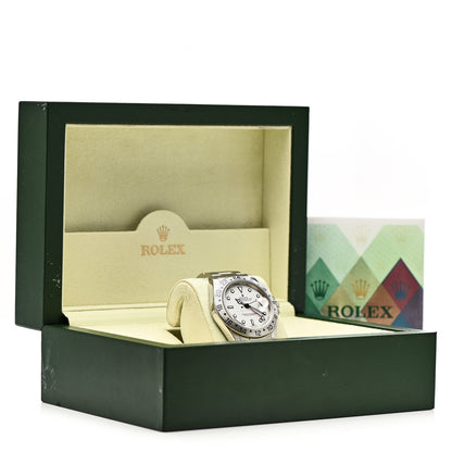 Rolex Stainless Steel 40mm Oyster Perpetual Date Explorer II Watch White 16570 5 of 5