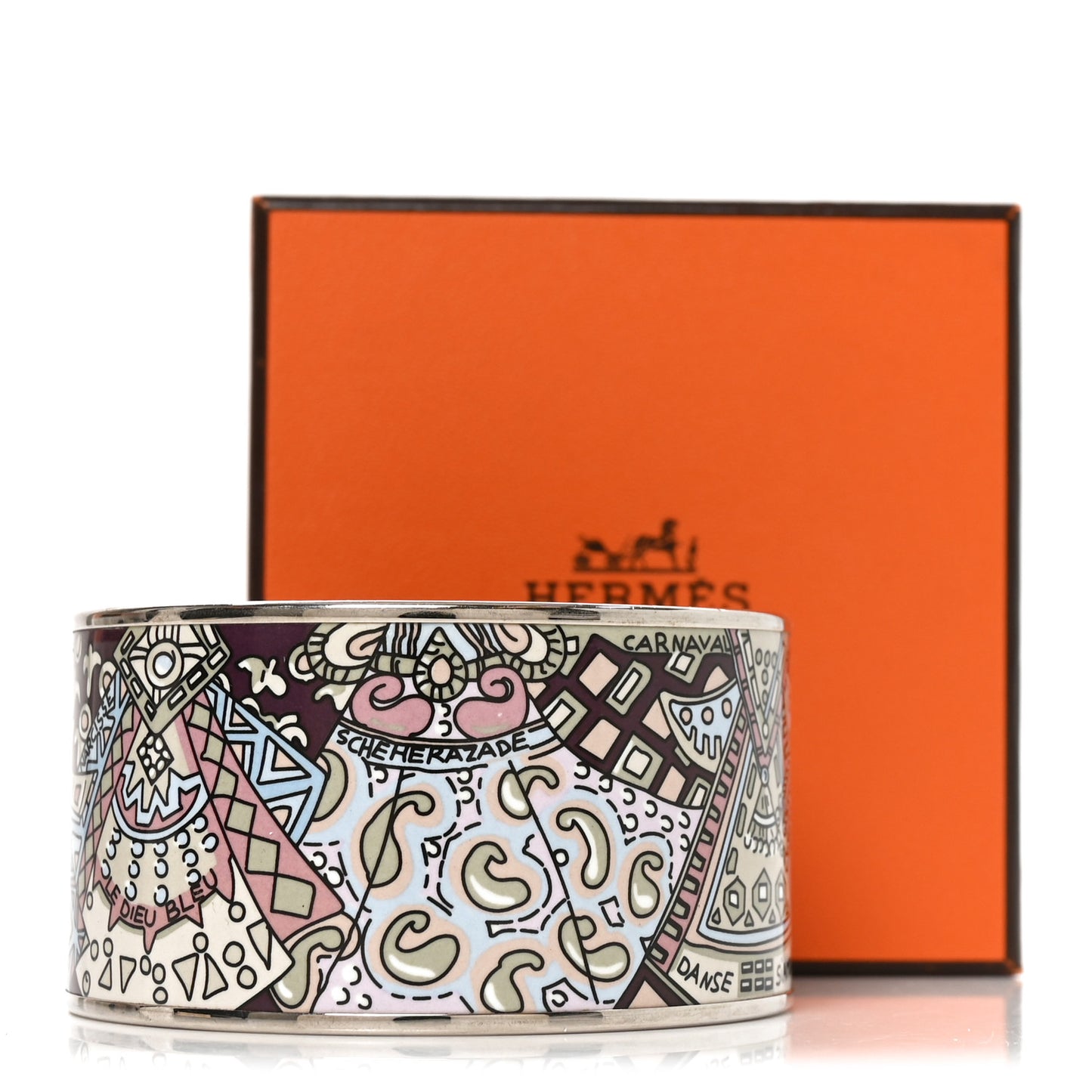 Enamel Printed Extra Wide Bracelet 70