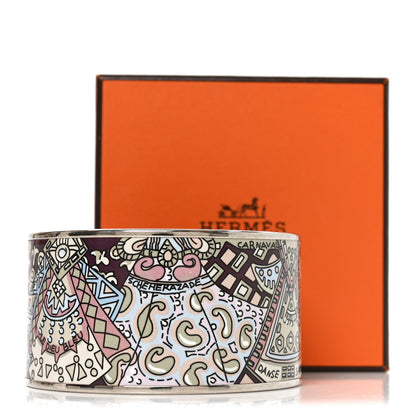 Hermes Enamel Printed Extra Wide Bracelet 70 6 of 6