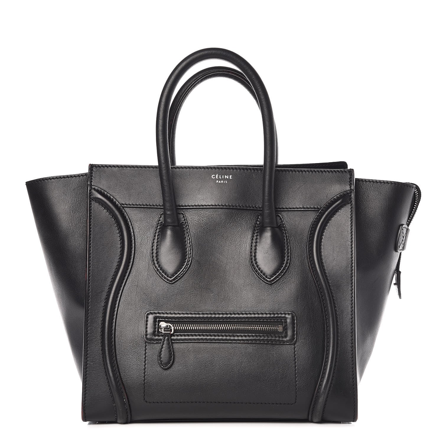Celine Smooth Calfskin Mini Luggage Black 1 of 19