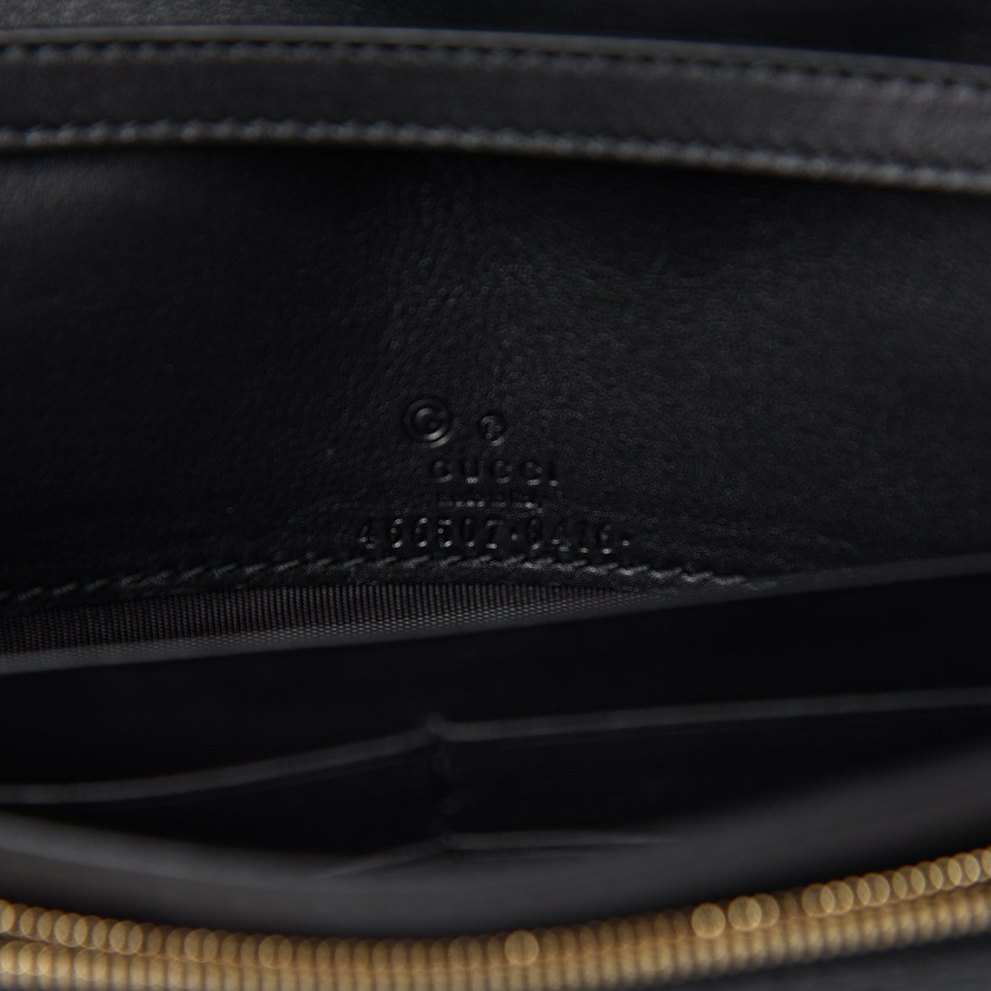Microguccissima Crossbody Wallet Black