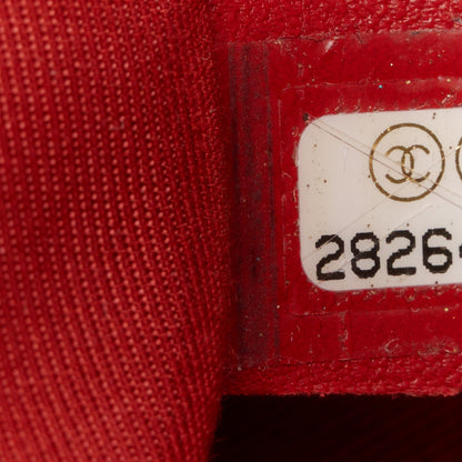 Chanel Calfskin Chevron Quilted Large Statement Flap Red 8 of 11