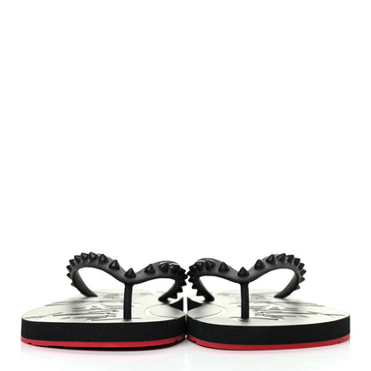 Christian Louboutin Rubber Spike Loubi Donna Flip Flop 39 Black 4 of 14