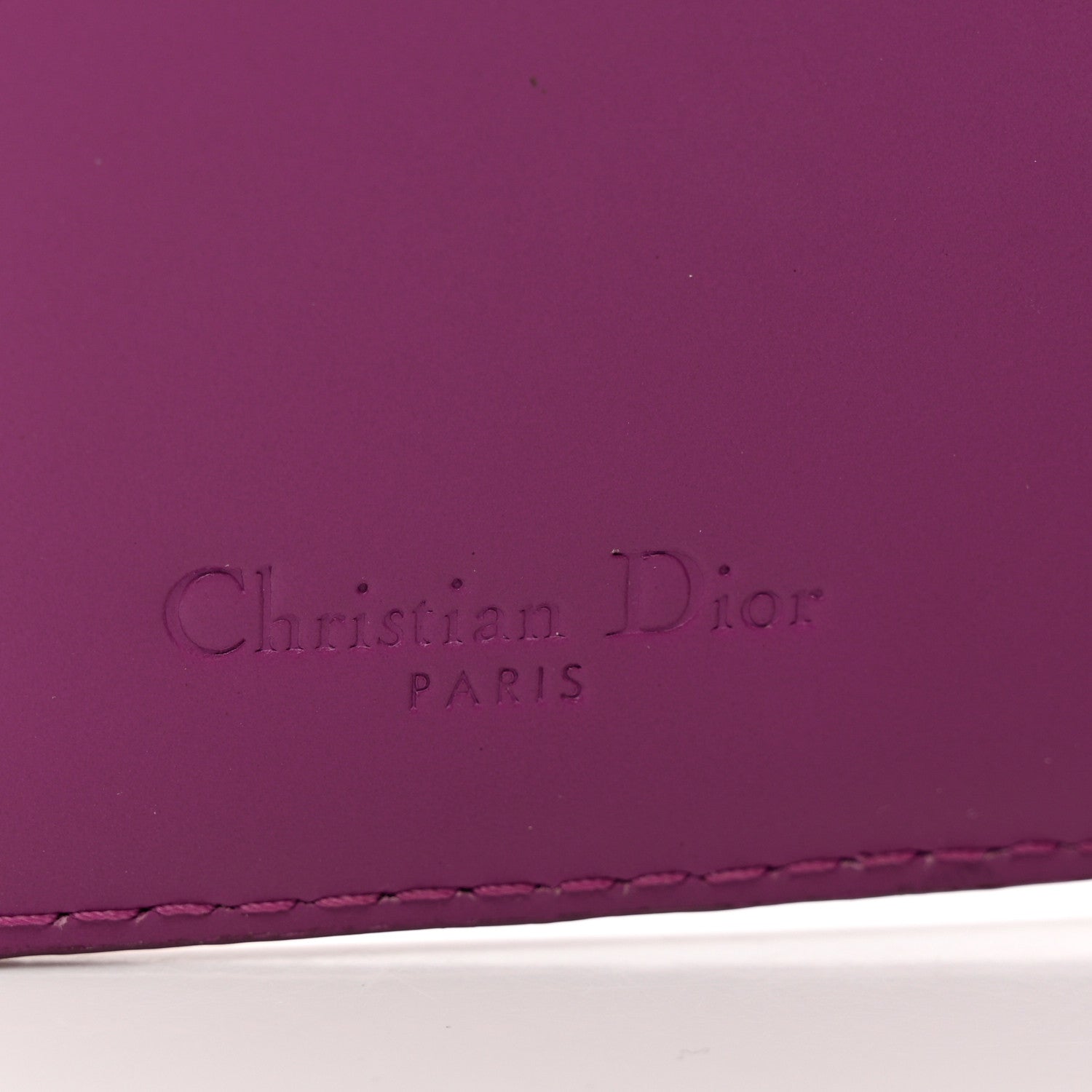 Christian Dior Patent Cannage Lady Dior Eden Wallet Purple 6 of 6