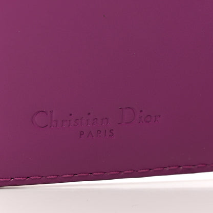 Christian Dior Patent Cannage Lady Dior Eden Wallet Purple 6 of 6
