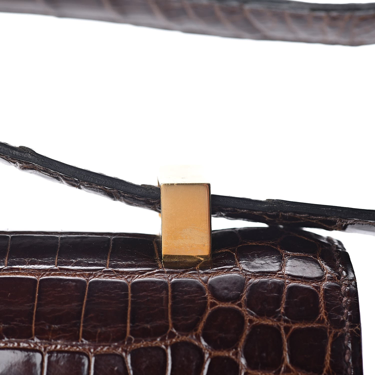 Hermes Shiny Porosus Crocodile Constance 23 Havane 16 of 18