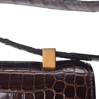 Hermes Shiny Porosus Crocodile Constance 23 Havane 16 of 18