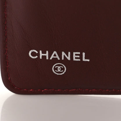 Chanel Caviar Quilted Zipped Pocket Wallet Red 6 of 10