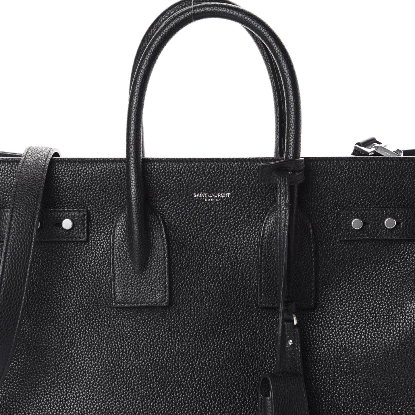 Grained Calfskin Small Supple Sac De Jour Black