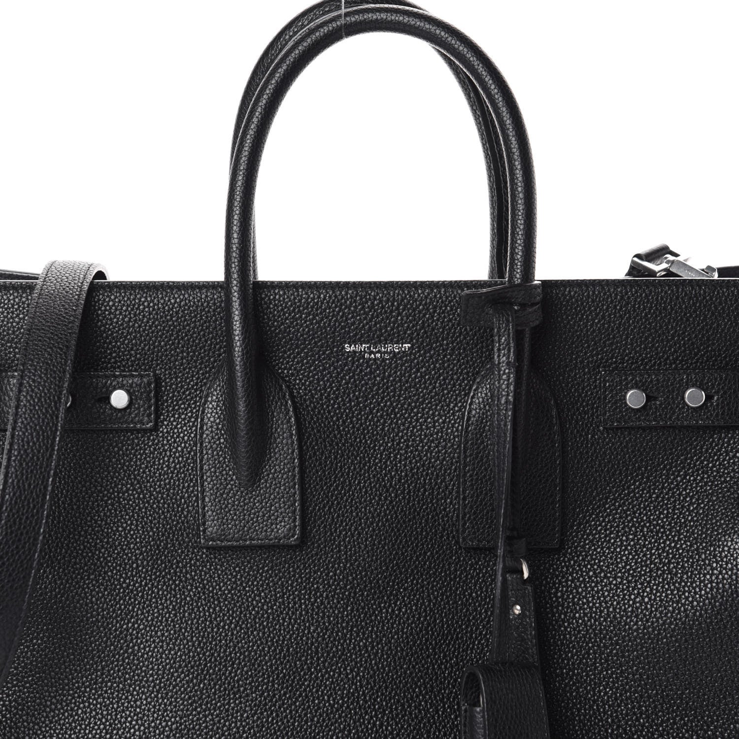 Saint Laurent Grained Calfskin Small Supple Sac De Jour Black 8 of 11