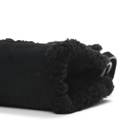 Telfar X UGG Suede Shearling Small Shopping Bag Black 11 of 14
