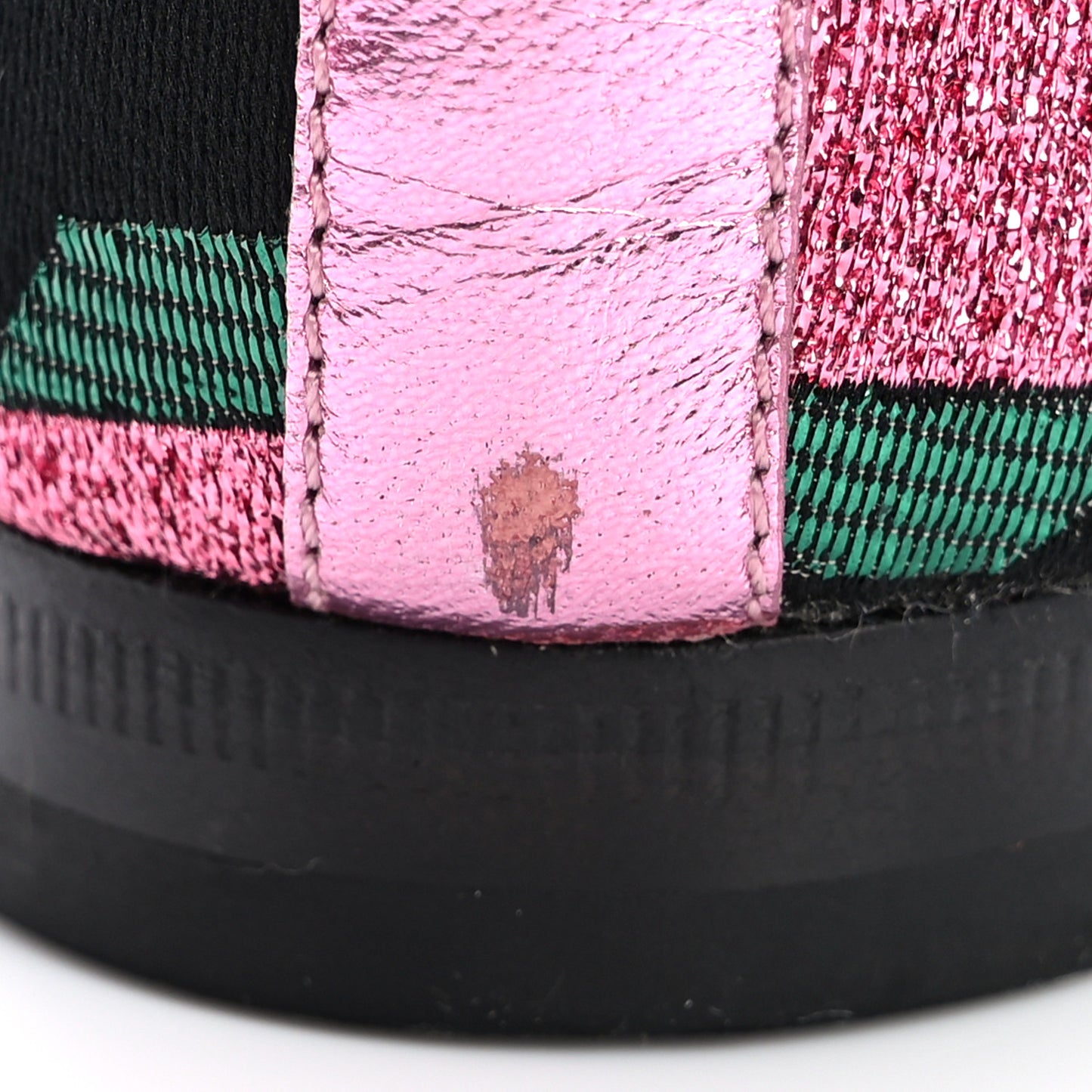 Metallic Jacquard Geometric Horsebit Womens Jordaan Loafers 37 Pink Green Black