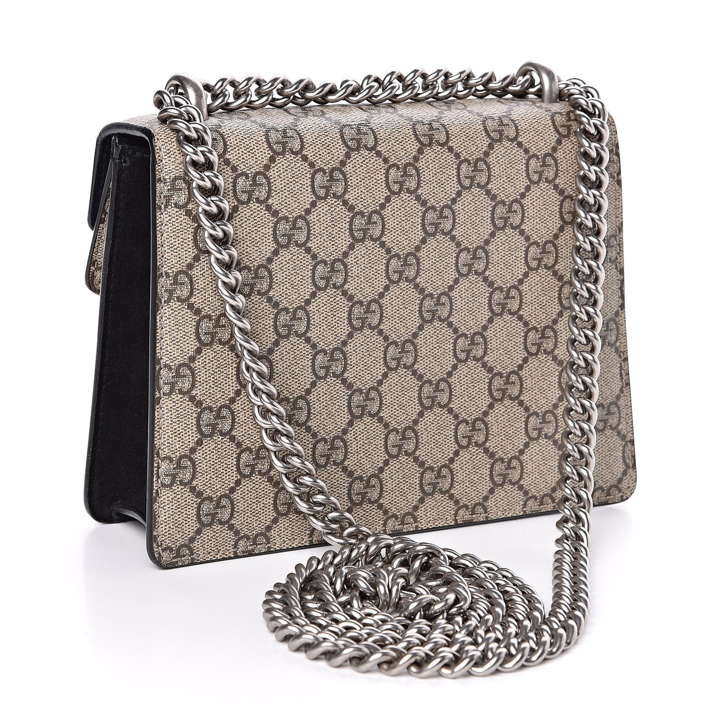 GG Supreme Monogram Mini Dionysus Shoulder Bag Black