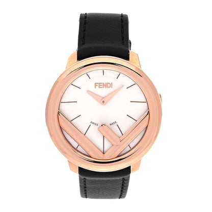 Fendi Stainless Steel Calfskin 36mm Run Away Quartz Watch 1 of 5