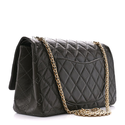 Chanel Aged Calfskin Quilted 2.55 Reissue 226 Flap Dark Khaki 3 of 11