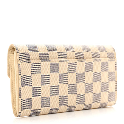 Louis Vuitton Damier Azur Sarah Wallet NM 3 of 8