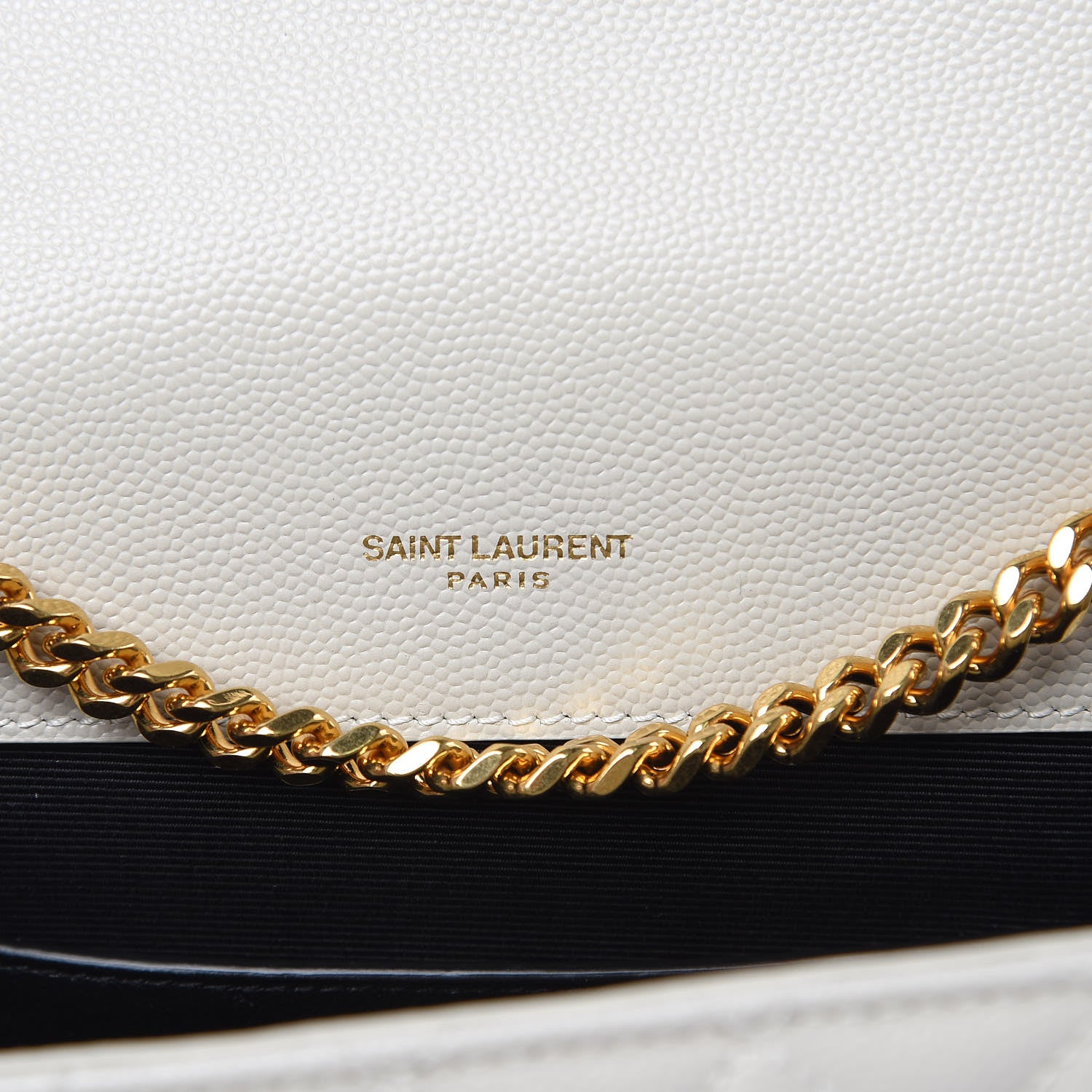 Saint Laurent Grain De Poudre Textured Mixed Matelasse Triquilt Small Monogram Satchel Crema Soft 6 of 11