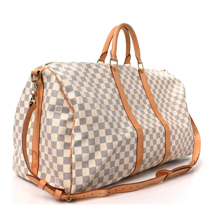 Louis Vuitton Damier Azur Keepall Bandouliere 55 2 of 9